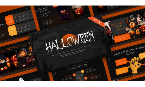 Halloween Creative Spooky PowerPoint Template