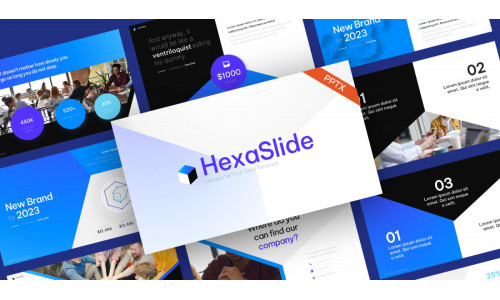HexaSlide Business Pitchdeck PowerPoint Template