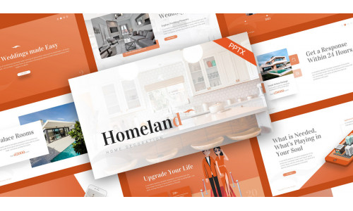 Homeland Home Decoration PowerPoint Template