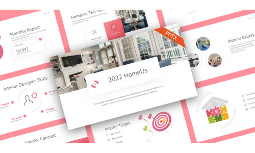 HomeUs Home Interior PowerPoint Template