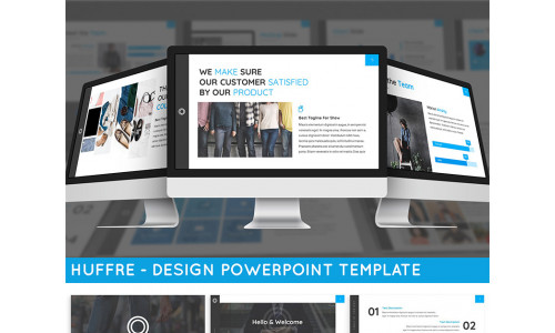 Huffre - Design PowerPoint template #87398