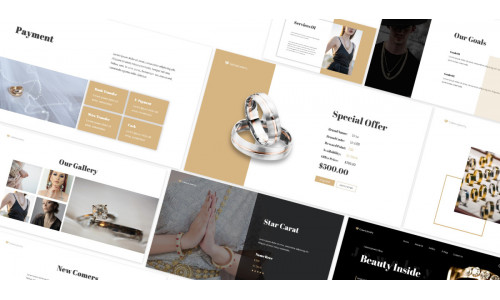 Jewelry Shop Google Slides Template #192138