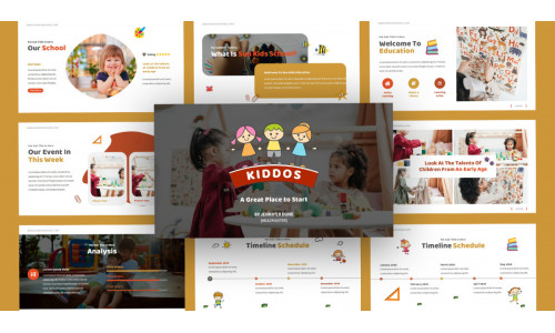 Kiddos Kindergarten School Keynote Template