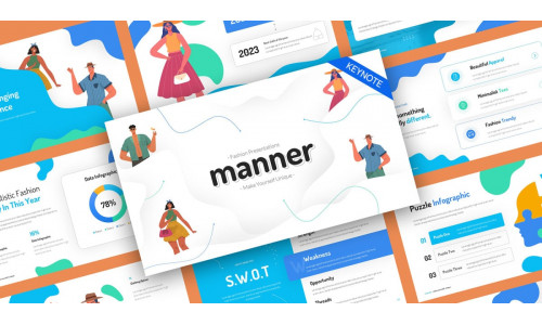 Manner Fashion Keynote Template #233898