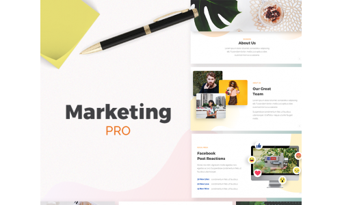 Marketing PRO Presentation PowerPoint template