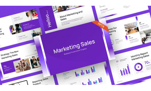 Marketing Sales Business PowerPoint Template
