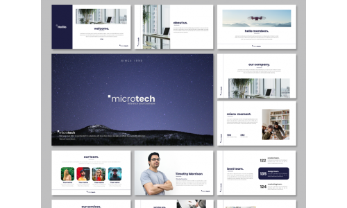 Microtech - Business PowerPoint template