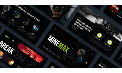 Minemax - Movie Studio and Film Maker Google Slide Template