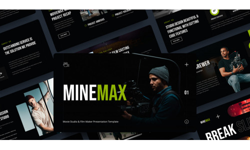 Minemax - Movie Studio and Film Maker Keynote Template