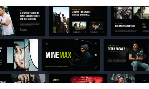 Minemax - Movie Studio and Film Maker PowerPoint Template