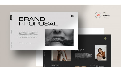 Minimal Brand Proposal Presentation Layout