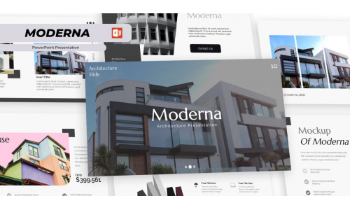 Moderna - Architectures PowerPoint Presentation Template