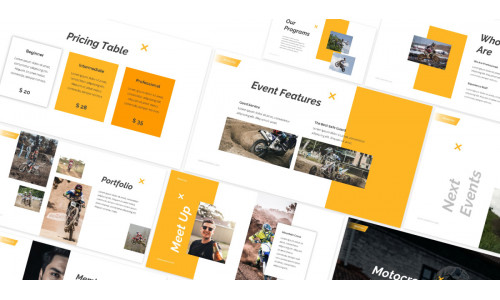 Motocross Google Slides Template #192674
