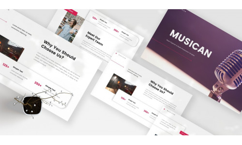Musican - Music Organizer & Studio Powerpoint Template