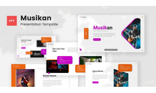 Musikan — Music Band Powerpoint Template