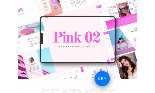Pink 02 - Keynote template #78301