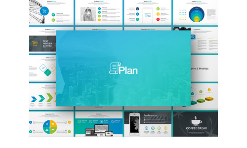 Plan - Business Plan & Infographic PowerPoint template