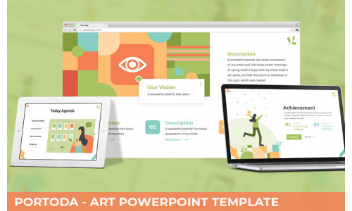 Portoda - Art Powerpoint Template #187758