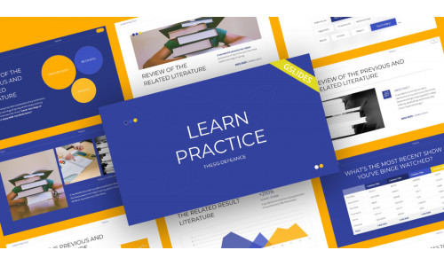Practice Thesis Defence Education Google Slides Template