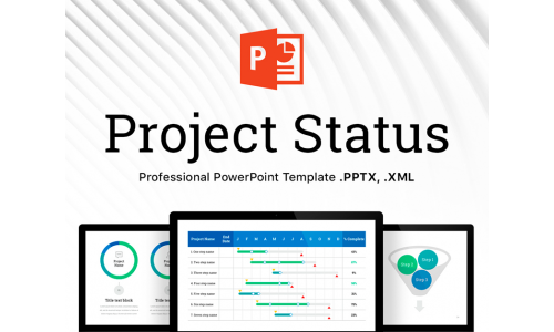 Project Status - Professional PowerPoint template