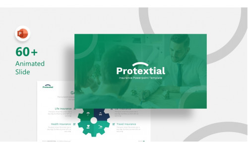 Protextial Insurance Presentation PowerPoint template