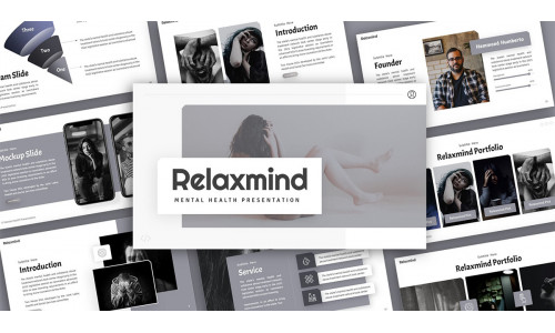 Relaxmind Mental Health Presentation PowerPoint Template