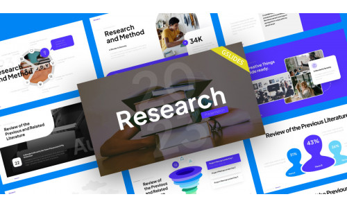 Research Thesis Defence Education Google Slides Template