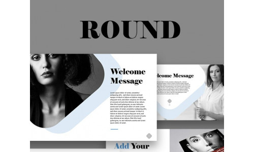 Round PowerPoint template #65257