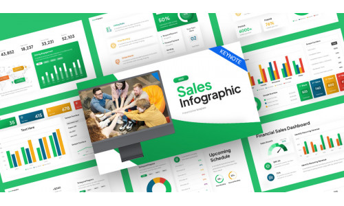 Sales Infographic Assets Keynote Template