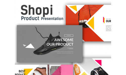 Shopi Premium Shop Presentation PowerPoint template