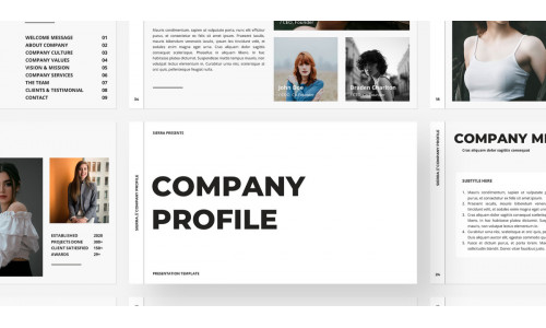 Sierra - Company Profile PowerPoint Template