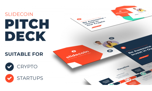 Slidecoin - Pitch Deck template for Crypto, Startups and Scaleups - PowerPoint