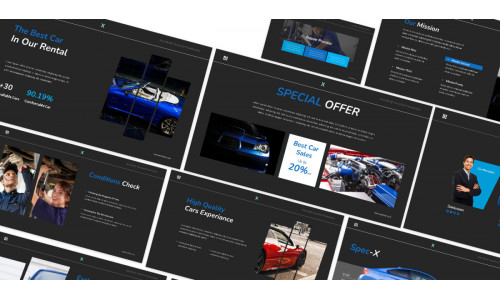 Spec-x Car Auto Powerpoint Template #190266