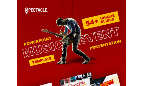 Spectacle - Music Event PowerPoint template