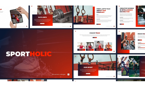 Sportholic Google Slides #112976