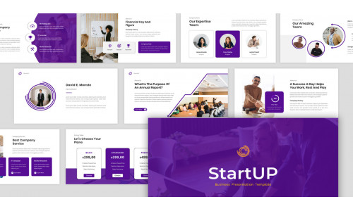 Start Up - Company Business Presentation PowerPoint Template
