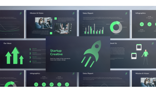 Startup Creative Pitch Deck - Keynote template