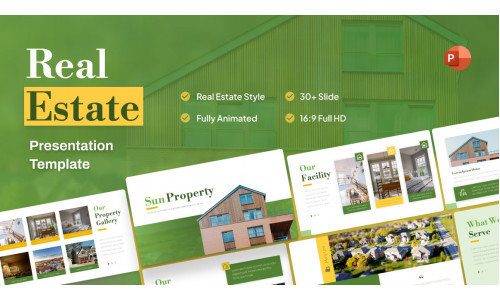 Sun Property Real Estate PowerPoint Presentation Template