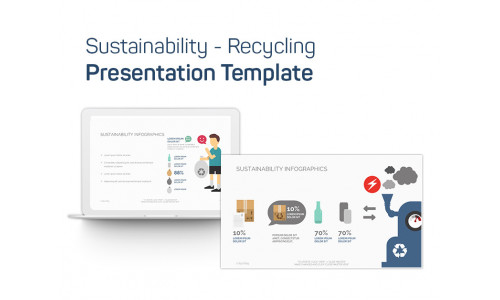 Sustainability - Recycling PowerPoint template