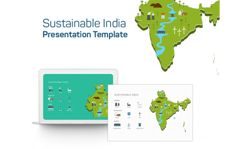 Sustainable India PowerPoint template