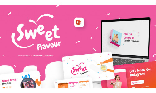 Sweet Flavour Food Creative PowerPoint Template