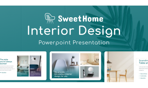 Sweet Home – Interior Design PowerPoint Template
