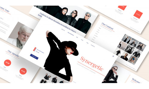 Synergetic Fashion Google Slides Template