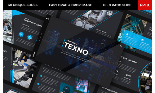 Texno - Technology PowerPoint template