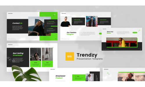 Trendzy — Streetwear Fashion Google Slides Template