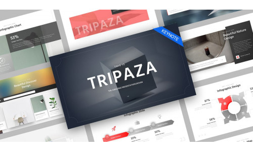 Tripaza Trip Minimalist Keynote Template