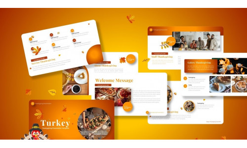 Turkey - Happy Thanksgiving Googleslide