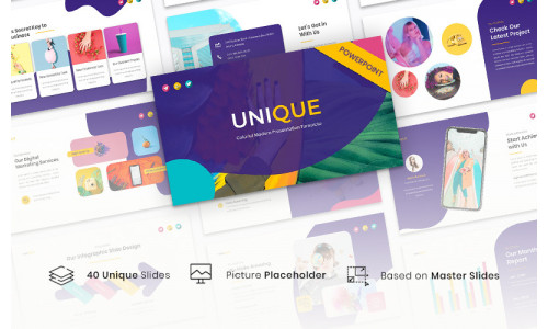 Unique - Colorful Modern PowerPoint template