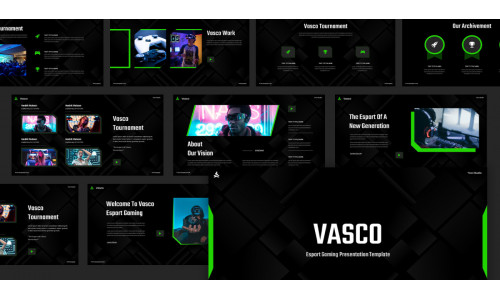 Vasco - Esport Gaming Google Slide Template