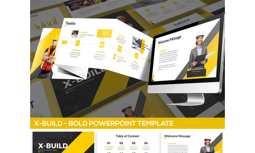 X-Build - Bold PowerPoint template #82105